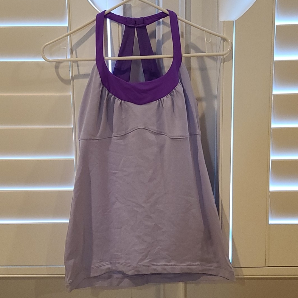 Like New Lululemon Tank Size 6 Lavender and Purple